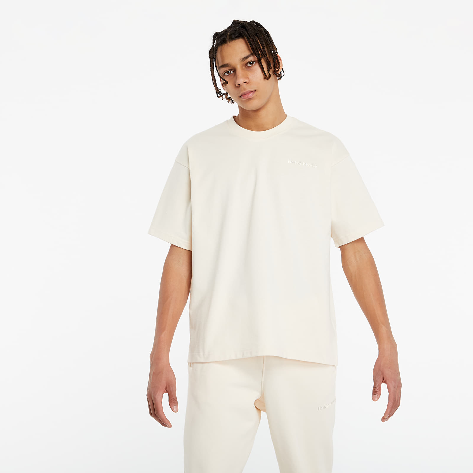 T-shirts adidas x Pharrell Williams Basics Tee Ecru Tint