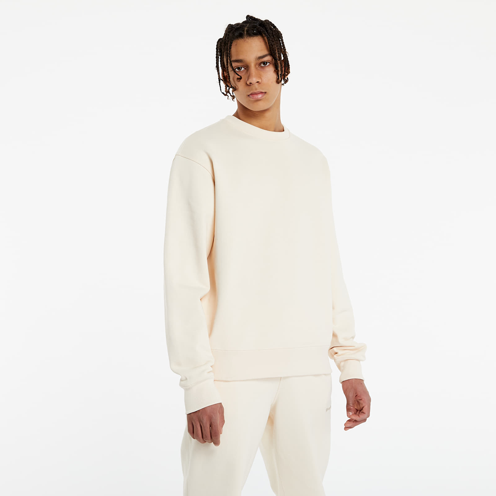 Hoodies and sweatshirts  adidas x Pharrell Williams Basics Crewneck Ecru Tint