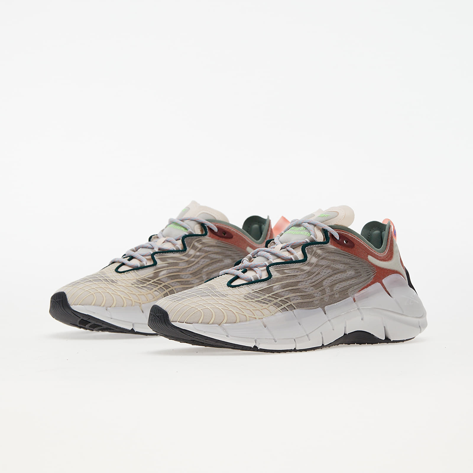 Damen Sneaker und Schuhe Reebok Zig Kinetica II Cer Pink/ Beige/ Neon Mint