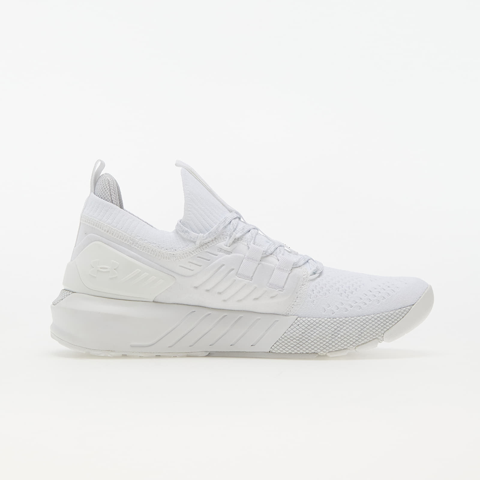 Under armour sales womens white sneakers