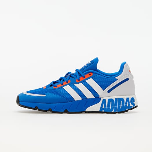 ぶるー Men's shoes adidas ZX 1K Boost Glow Blue/ Ftw White/ Solar