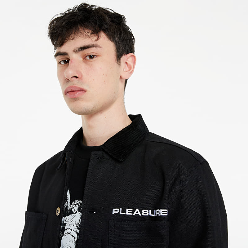 PLEASURES Spike Chore Jacket Black | Footshop