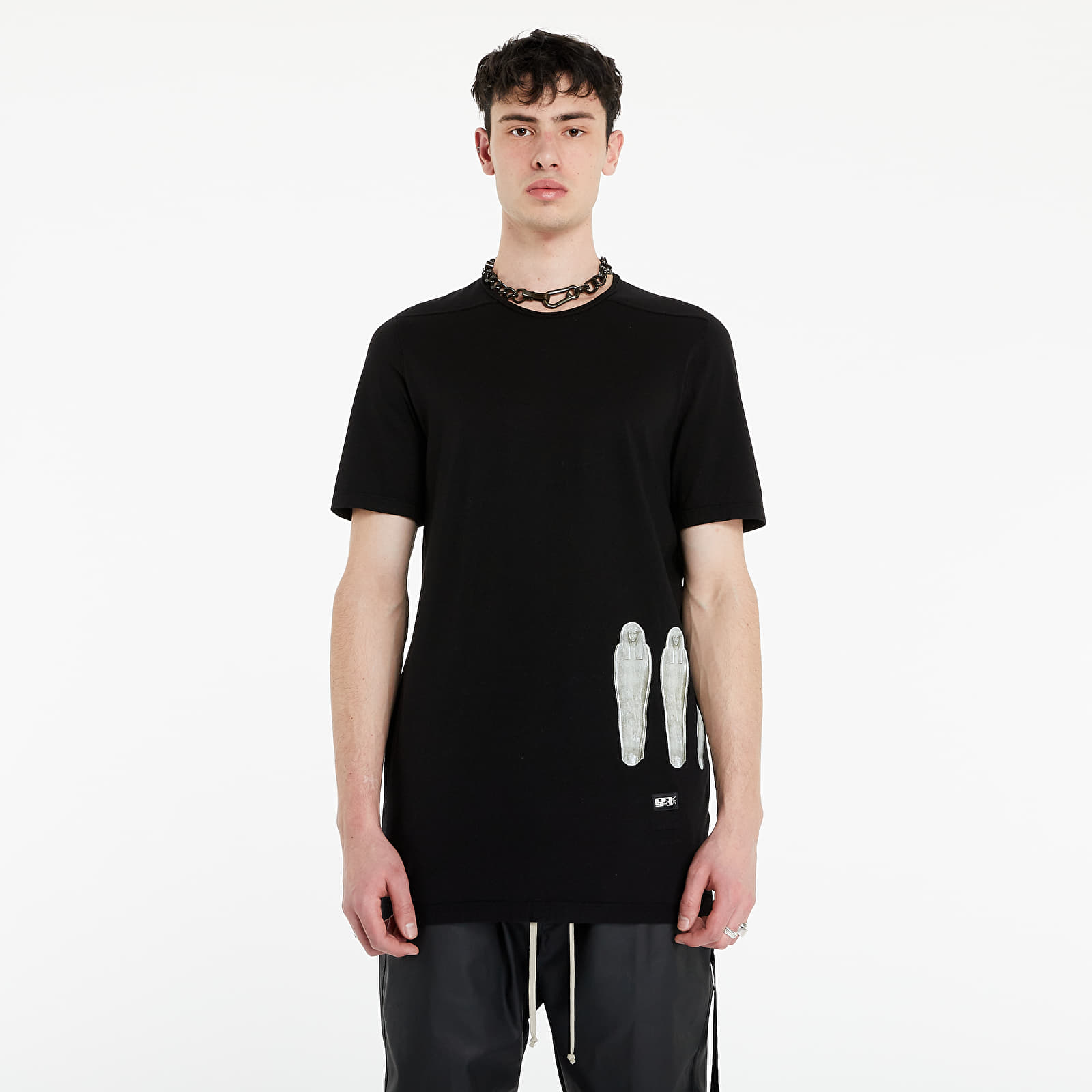 Тениски Rick Owens Level Tee Black/ Pearl
