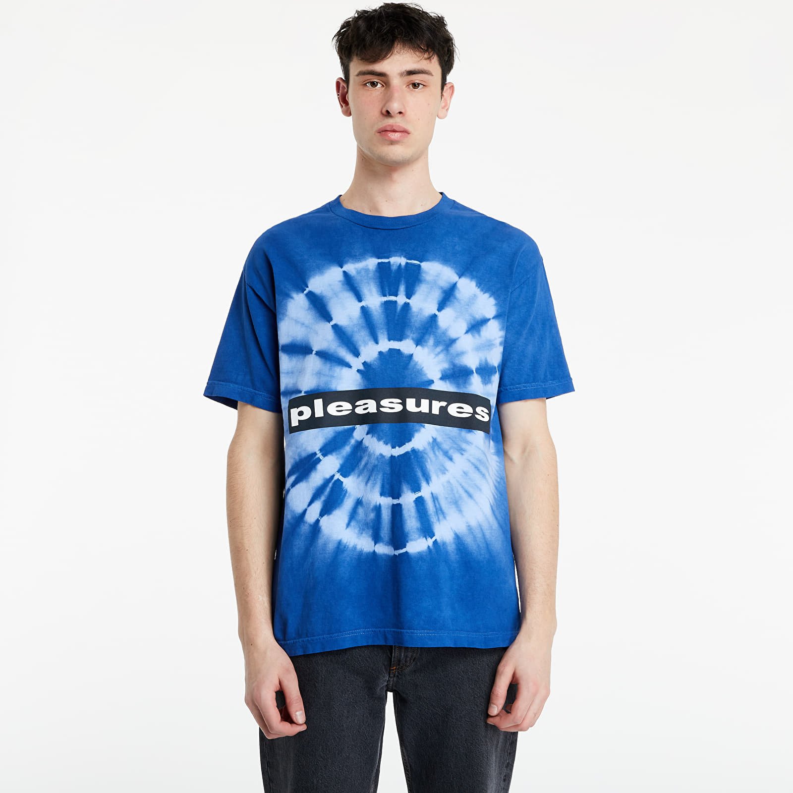 T-shirts PLEASURES Surrealism Tye Dye Shirt Blue
