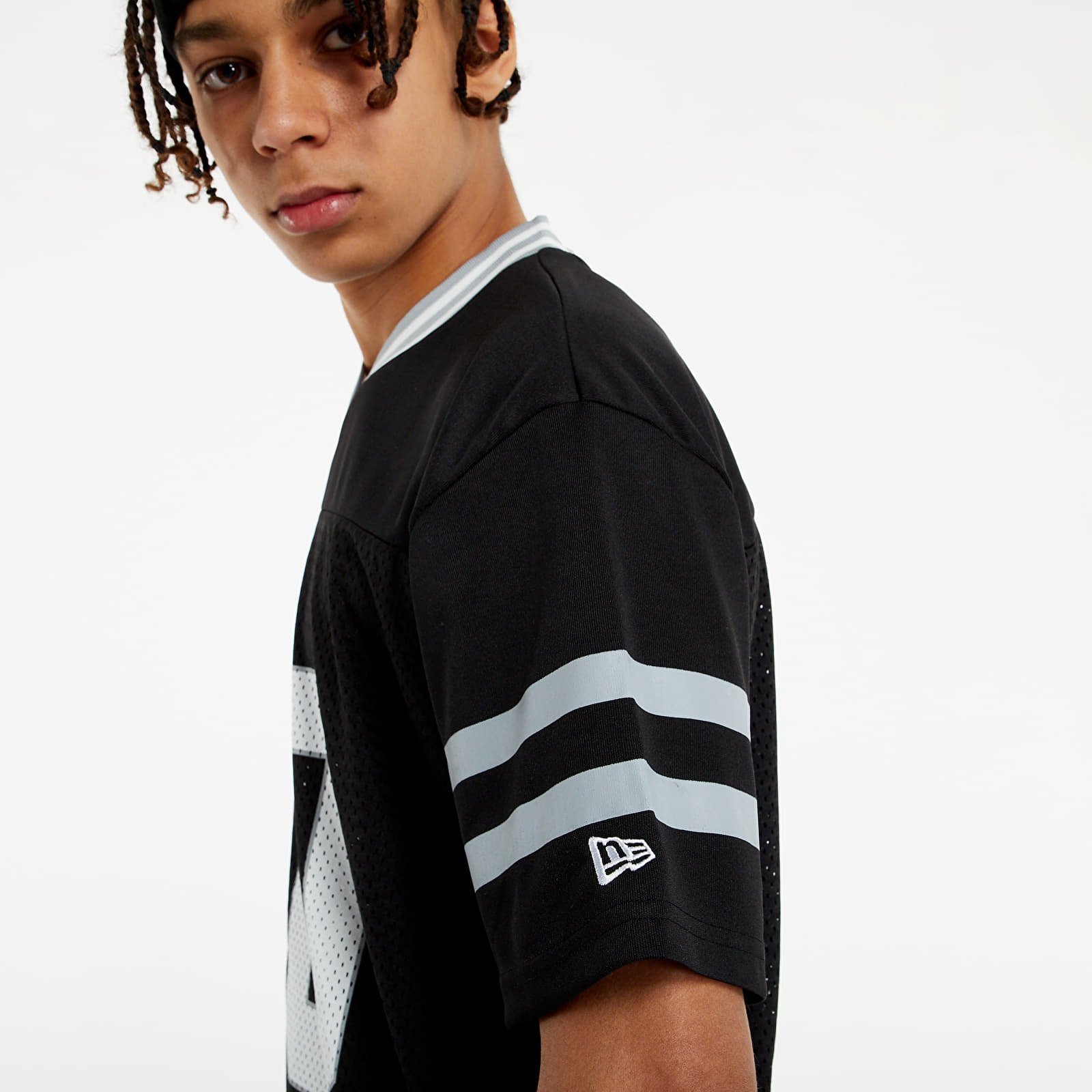 T-skjorter New Era NFL Logo Oversized Tee Las Vegas Raiders Black