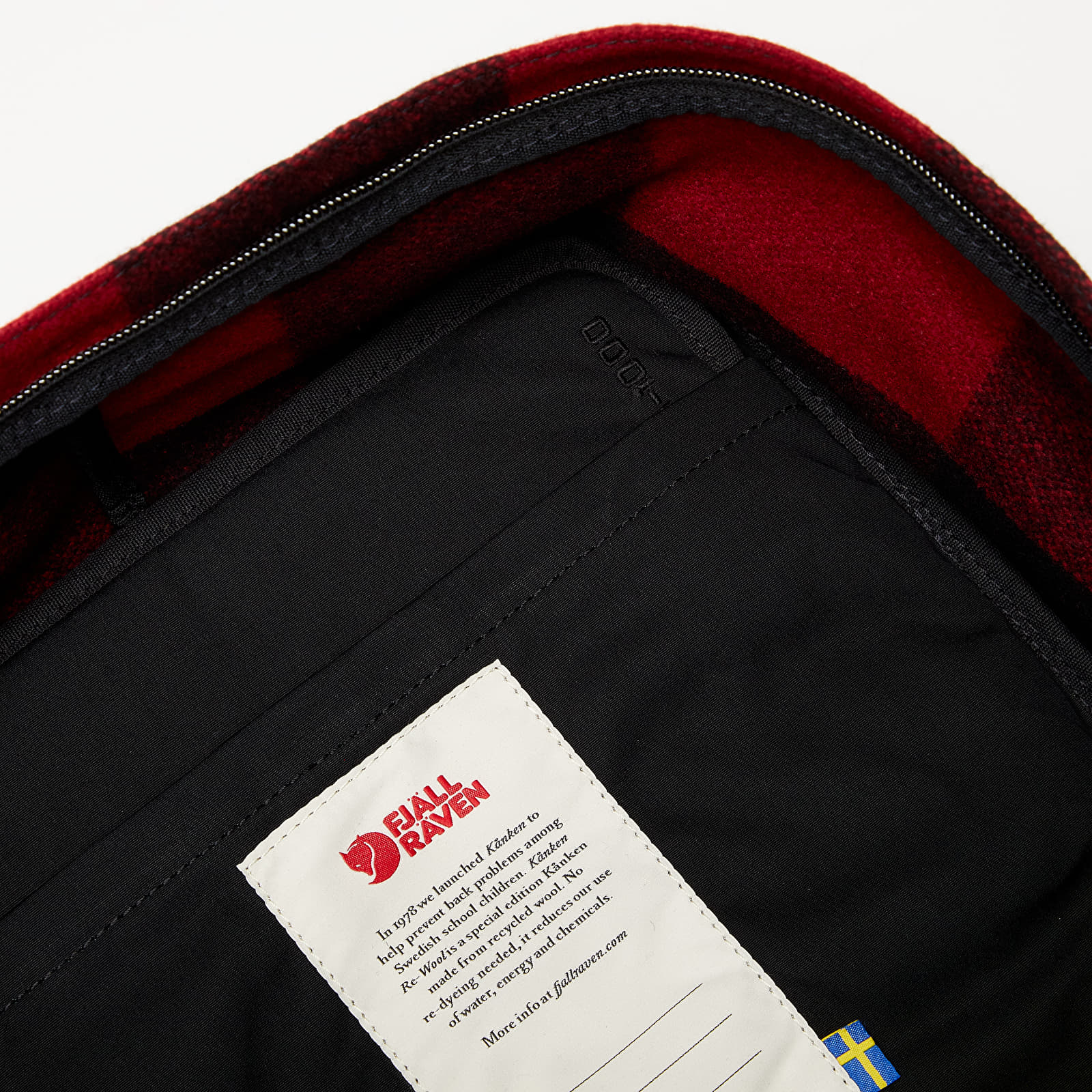 Backpacks Fjällräven Kånken Re-Wool Backpack Red/ Black