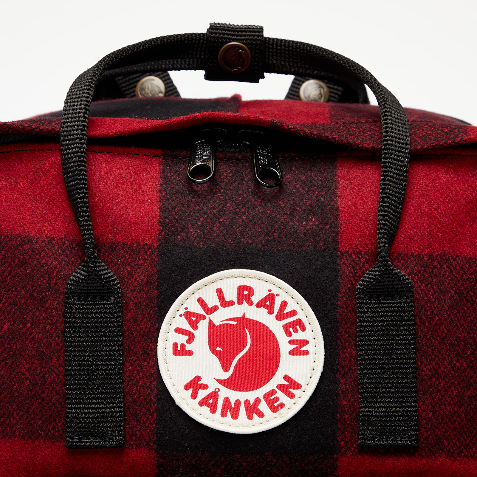 Backpacks Fjällräven Kånken Re-Wool Backpack Red/ Black