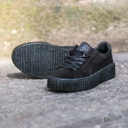 Black suede puma creepers clearance