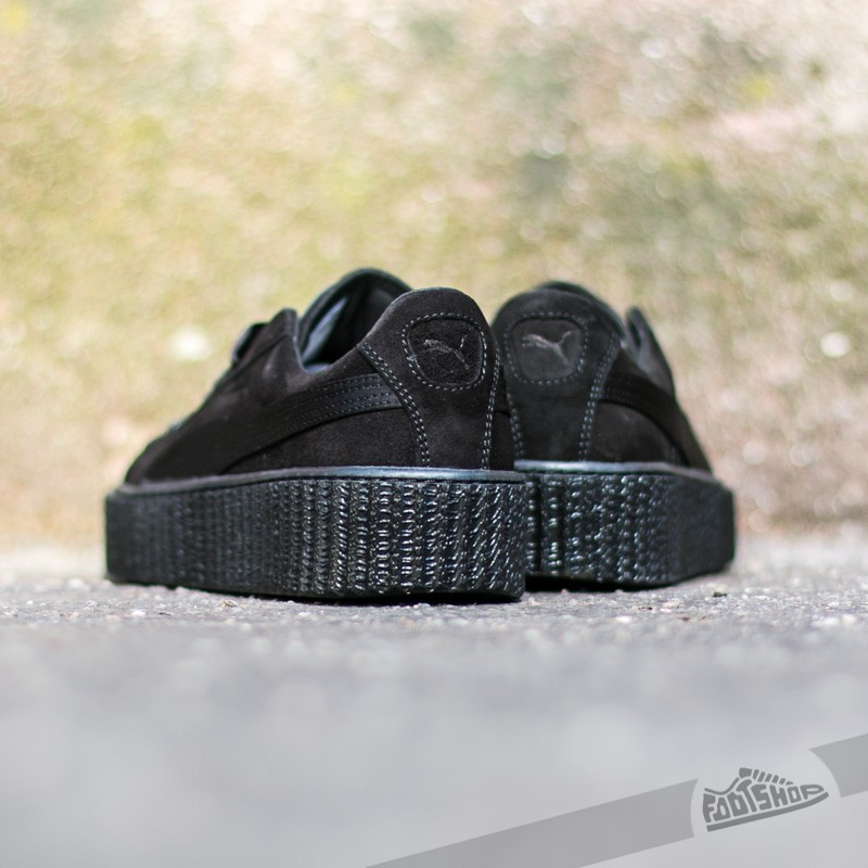 Női cipők Puma x Fenty Suede Creepers Satin Black/ Black/ Black