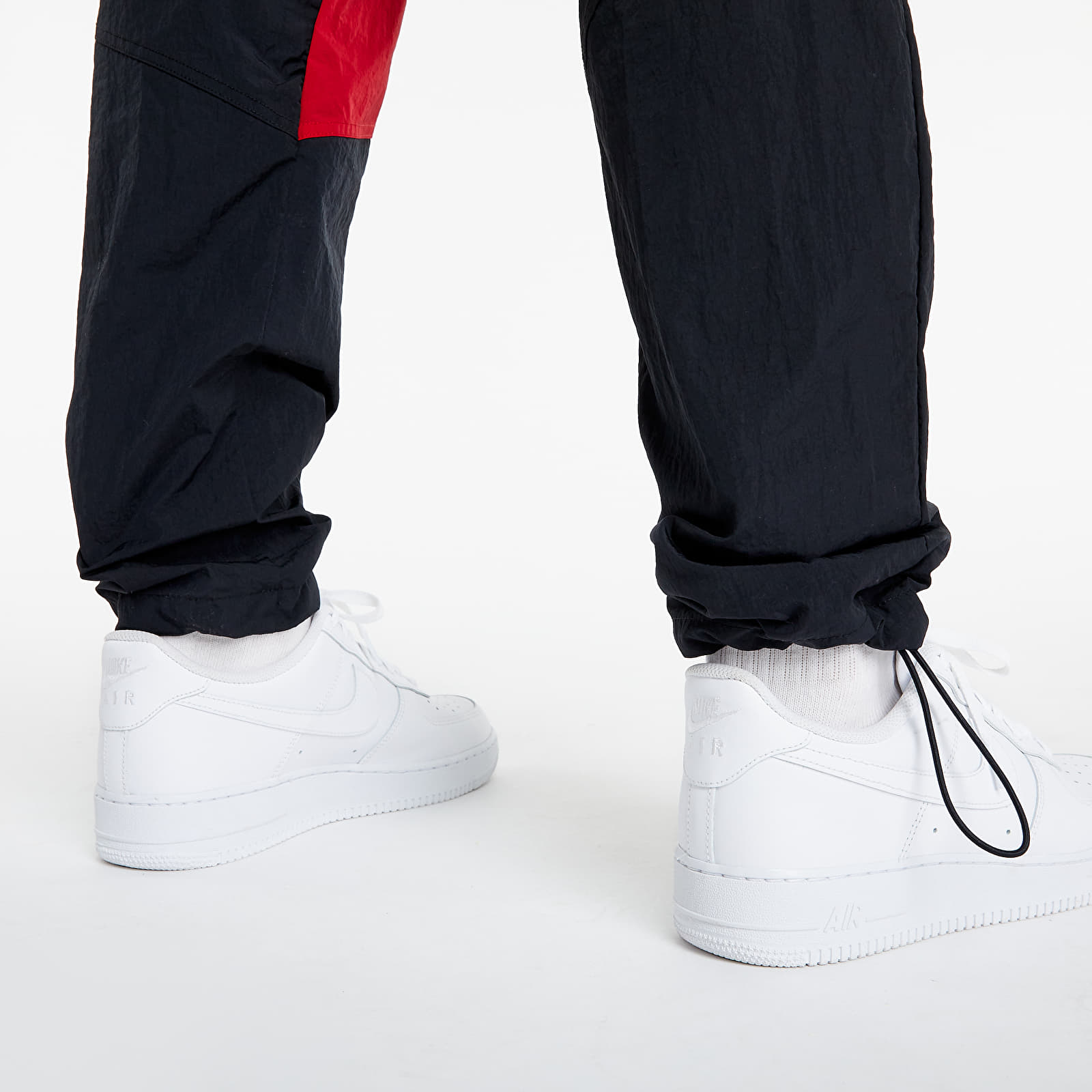 Housut Jordan Flight Suit Pants Black/ Gym Red