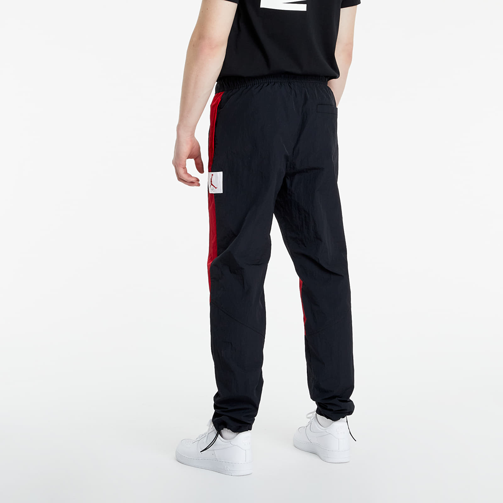 Housut Jordan Flight Suit Pants Black/ Gym Red