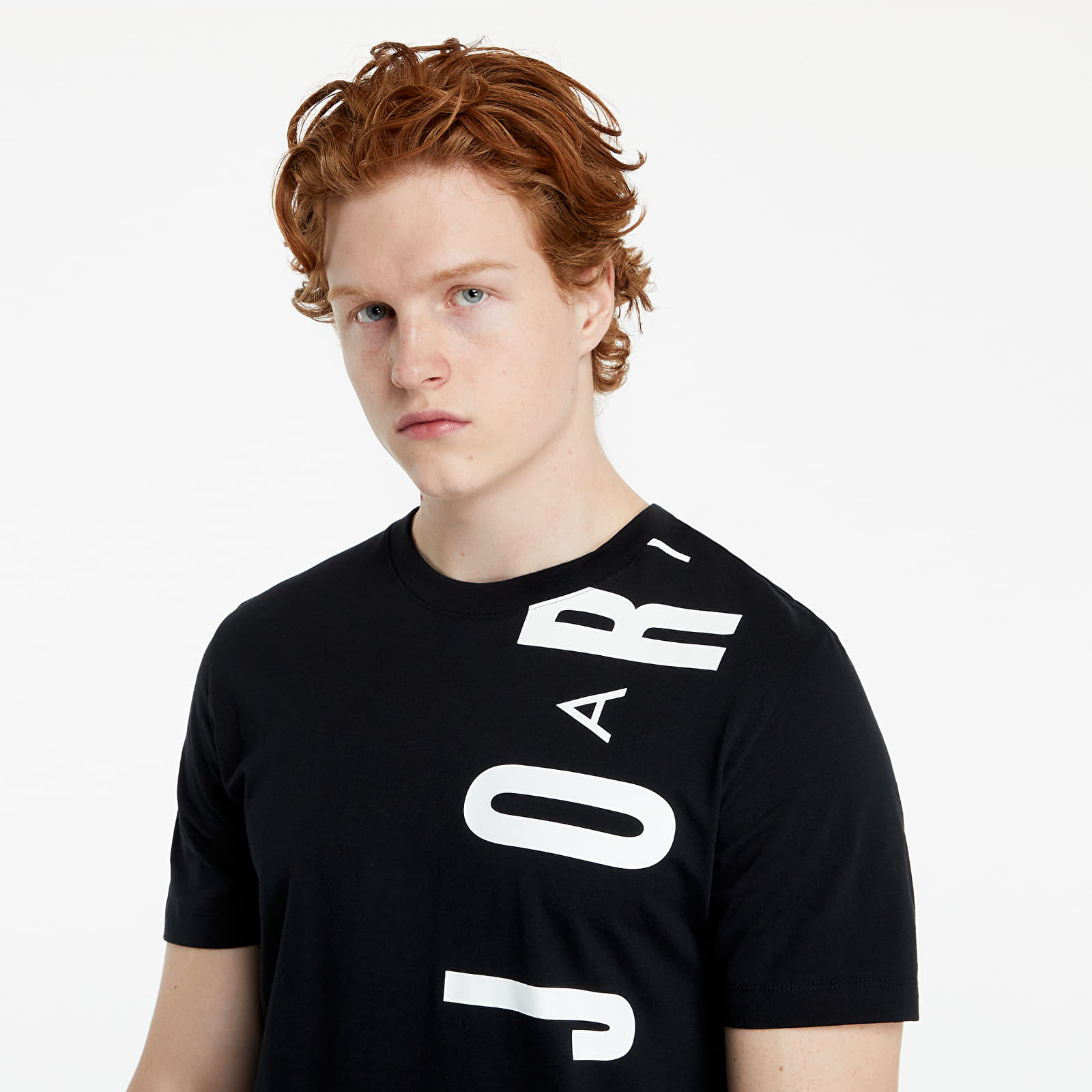 black white and red jordan shirt