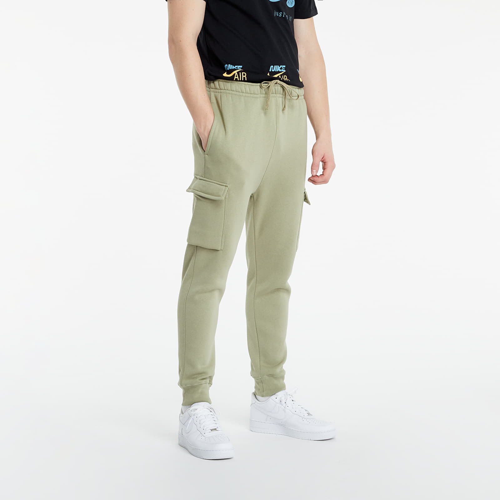 Džínsy a nohavice Nike Sportswear Fleece Cargo Pants Medium Khaki