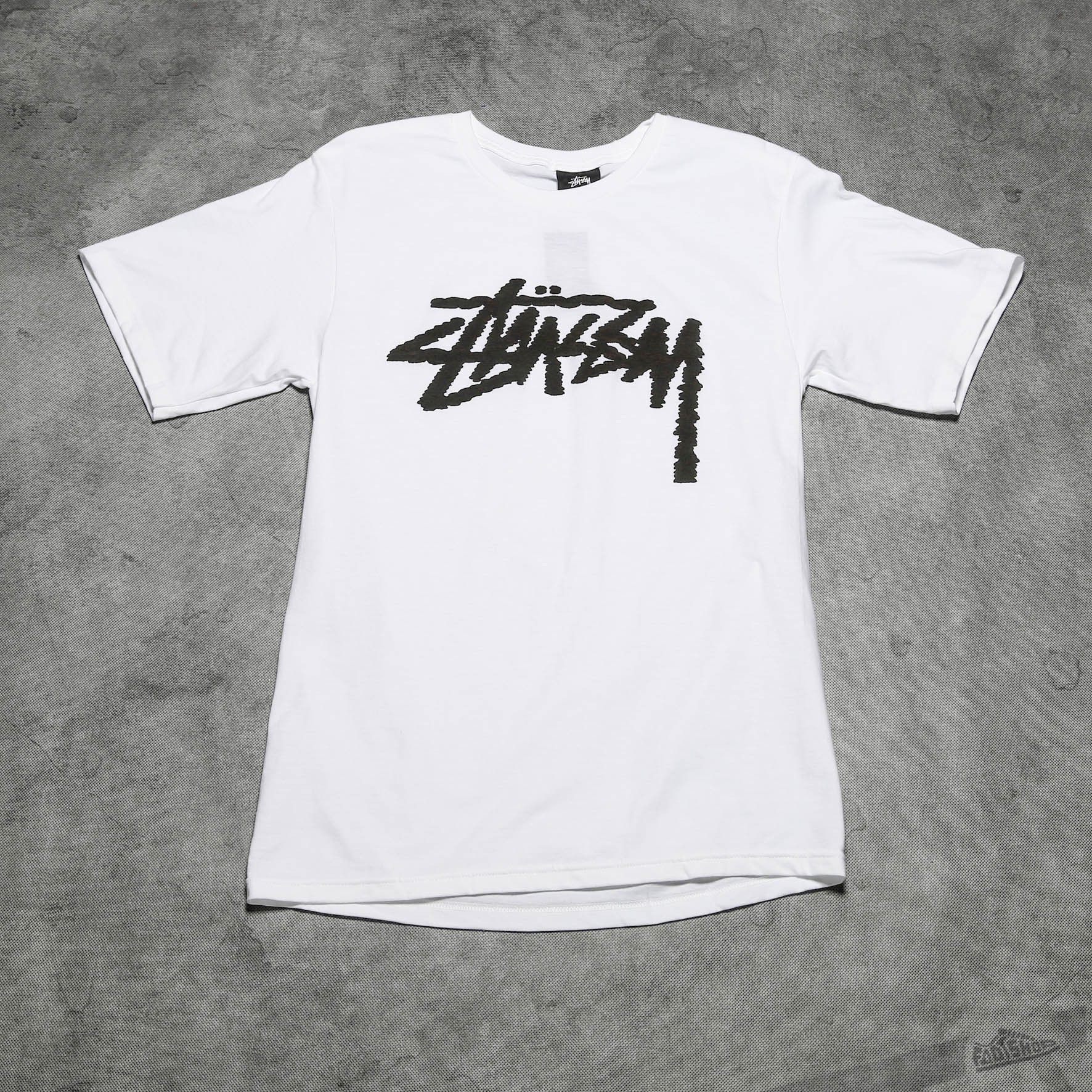 T-Shirts and shirts Stüssy Label Stock Tee White