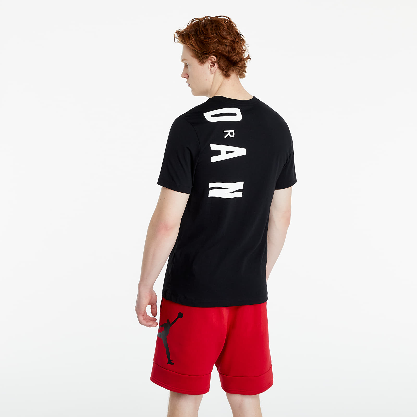 T shirts Jordan Air Short Sleeve T Shirt Black White Gym Red Footshop