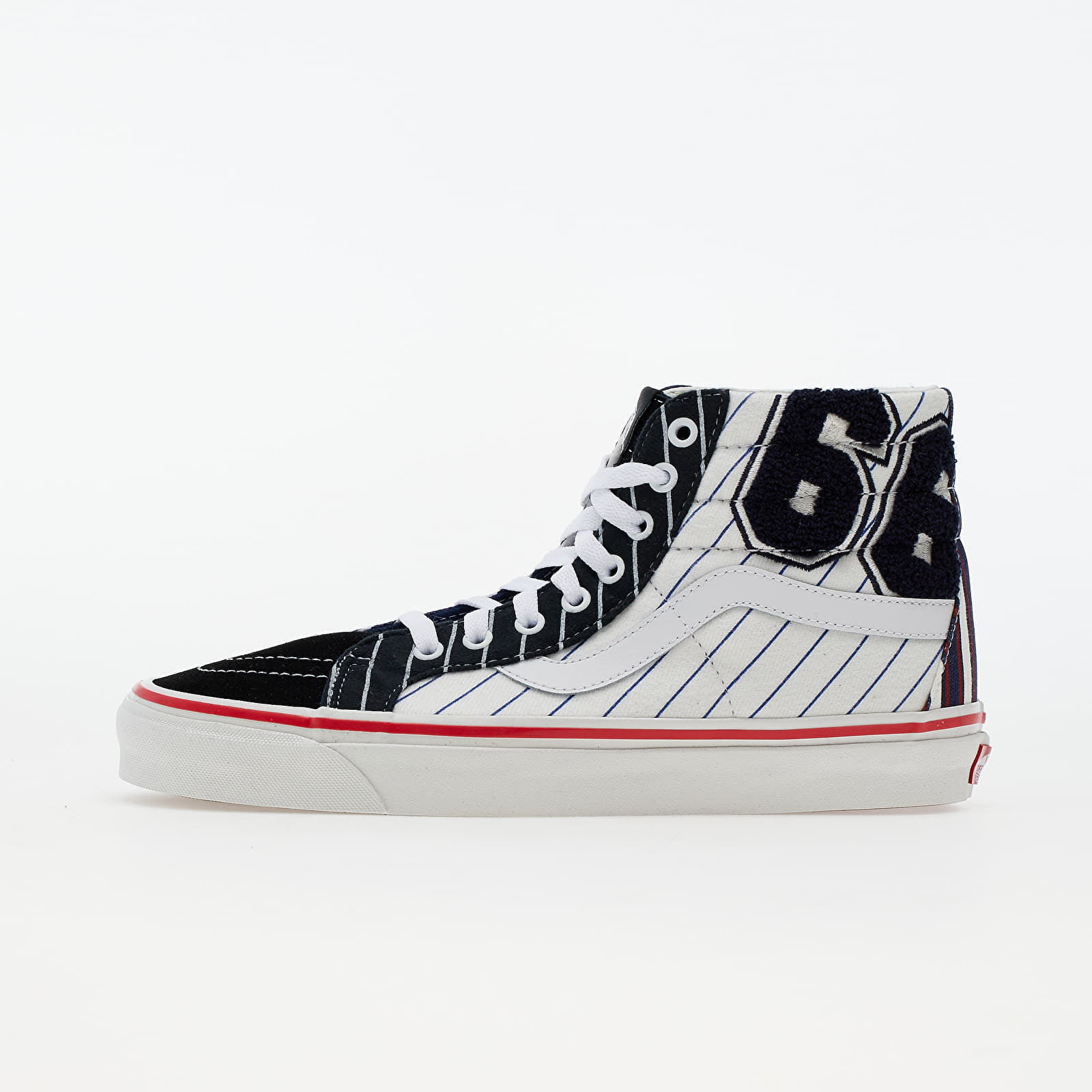 Scarpe uomo Vans Sk8-Hi 38 DX (Anaheim Factory) Patchwork League/ True White