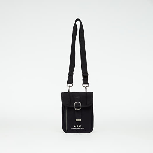 Taschen und Rucksacke A.P.C. Recovery Neck Pouch Canvas Black Footshop