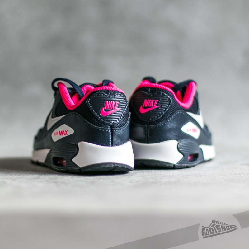 Joggesko og sko for barn Nike Air Max 90 Mesh (TD) Obsidian/ Pure Platinum-Hyper Pink-White