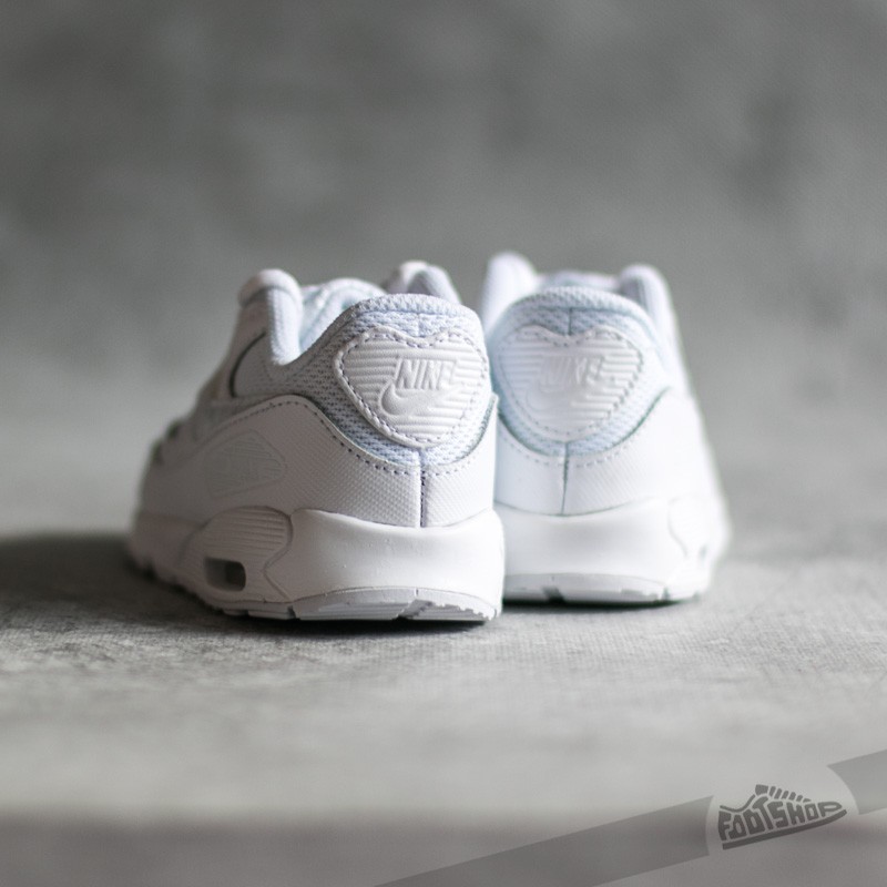 Sneaker und Schuhe für Kinder Nike Air Max 90 Mesh (TD)White/ White-Cool Grey