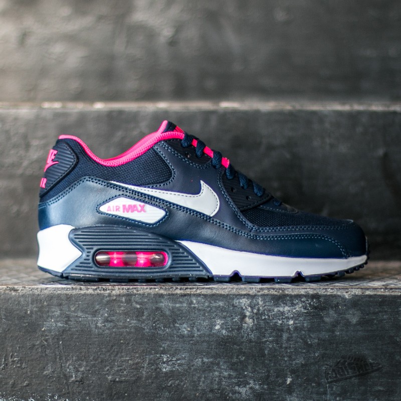 Dětské tenisky a boty Nike Air Max 90 Mesh (PS) Obsidian/ Pure Platinum-Hyper Pink-White