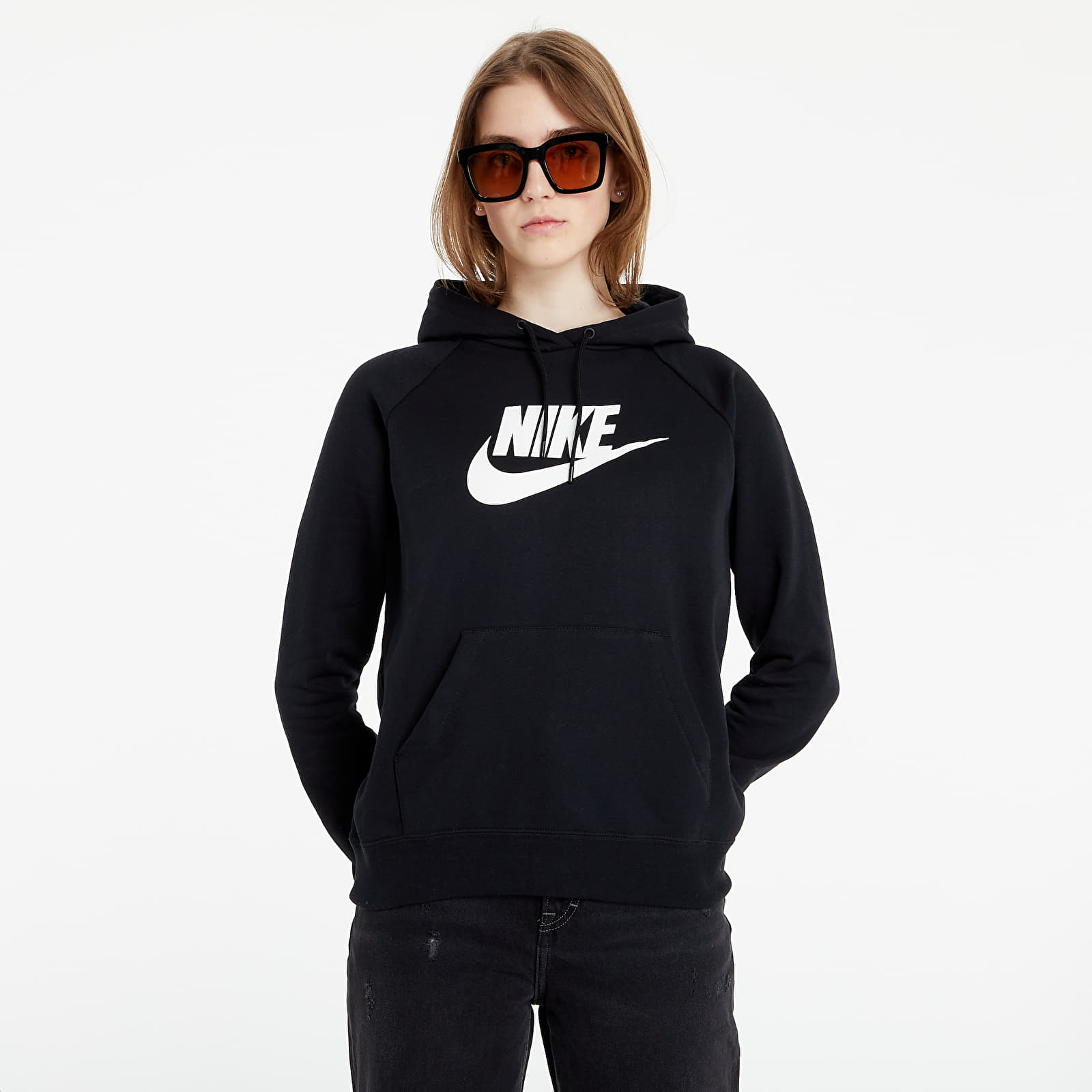 Bluzy Nike Sportswear Essential Hoodie Black/ White