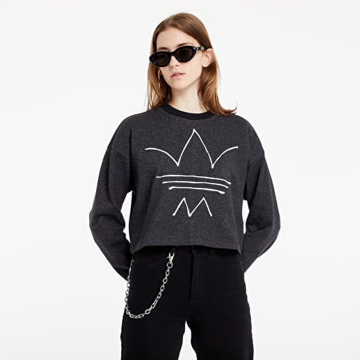 Hoodies and sweatshirts adidas R.Y.V. Sweatshirt Black Melange Footshop