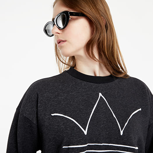Hoodies and sweatshirts adidas R.Y.V. Sweatshirt Black Melange Footshop