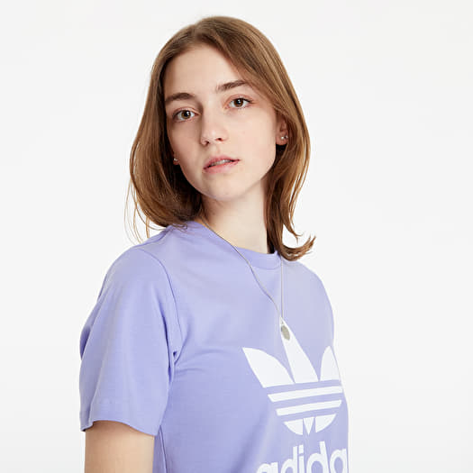 T shirts adidas Adicolor Classics Trefoil Tee Light Purple Footshop