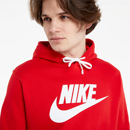 Hoodies and sweatshirts Nike Sportswear Club Pullover BB Gx Hoodie University Red White White Footshop