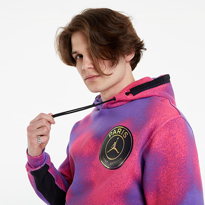 Jordan PSG AOP Fleece Pullover Psychic Purple/ Hyper Pink/ Black