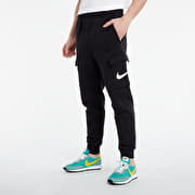 nike court cargo joggers in black