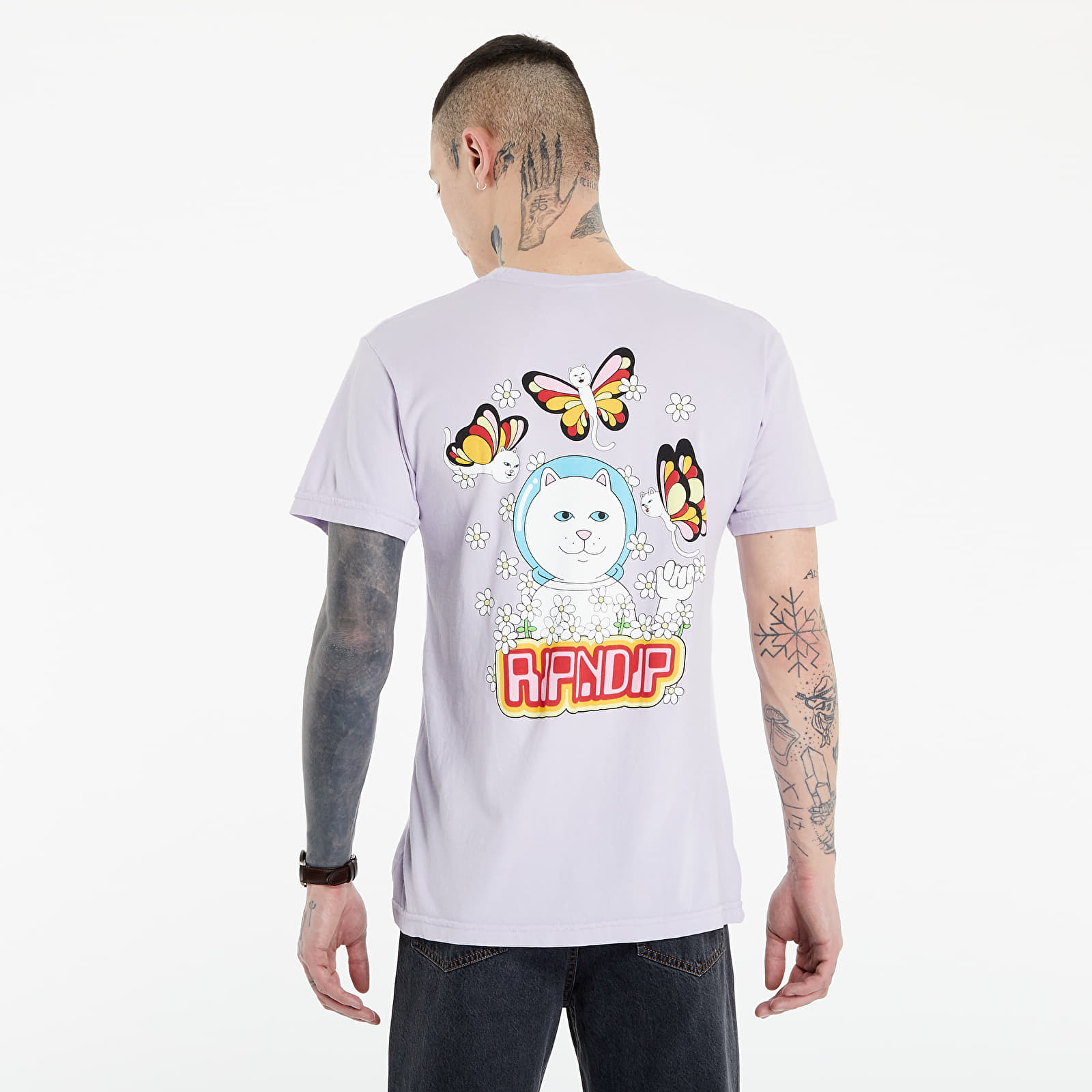 T-shirts RIPNDIP Butterfly Tee Lavender