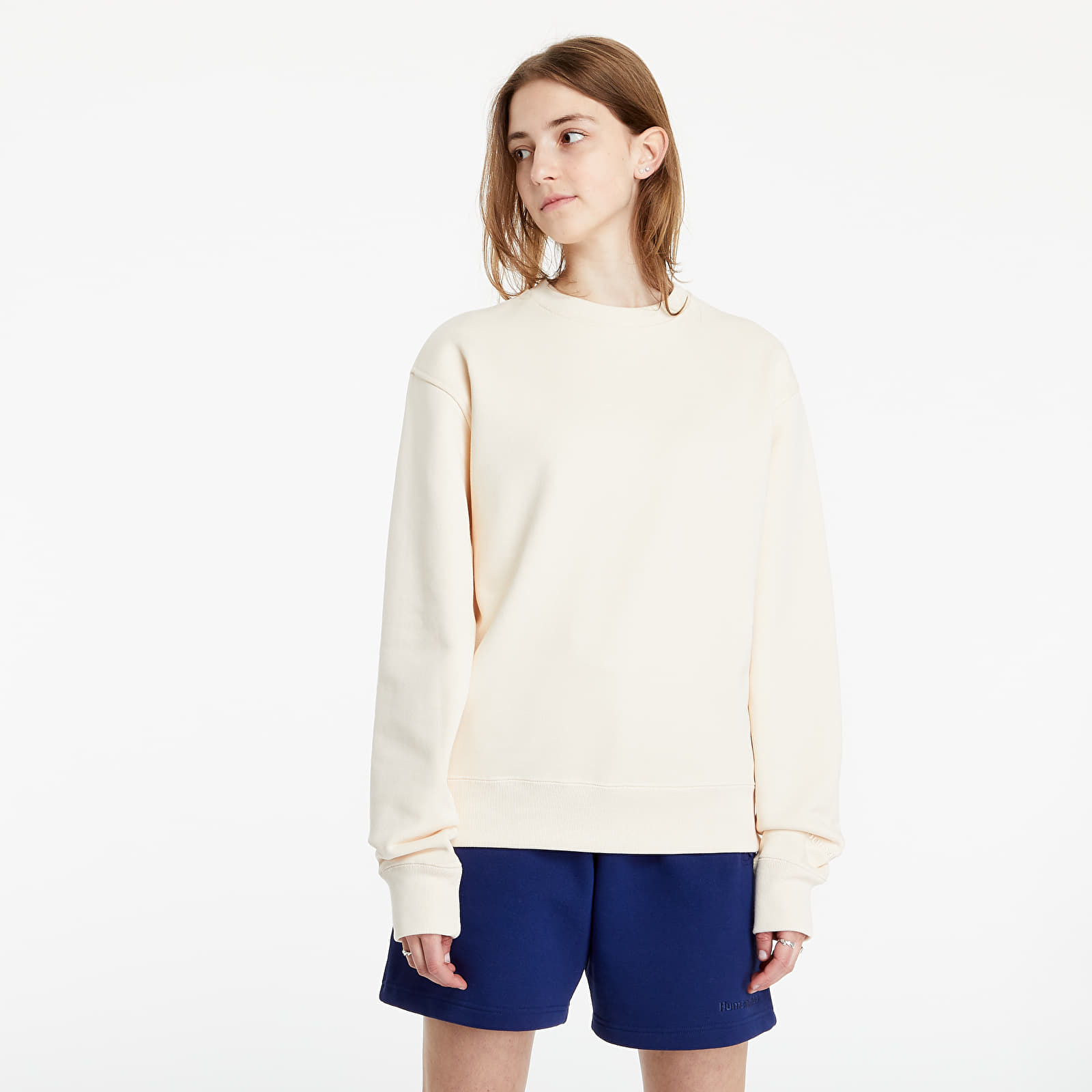 Hoodies and sweatshirts  adidas x Pharrell Williams Basics Crewneck Ecru Tint