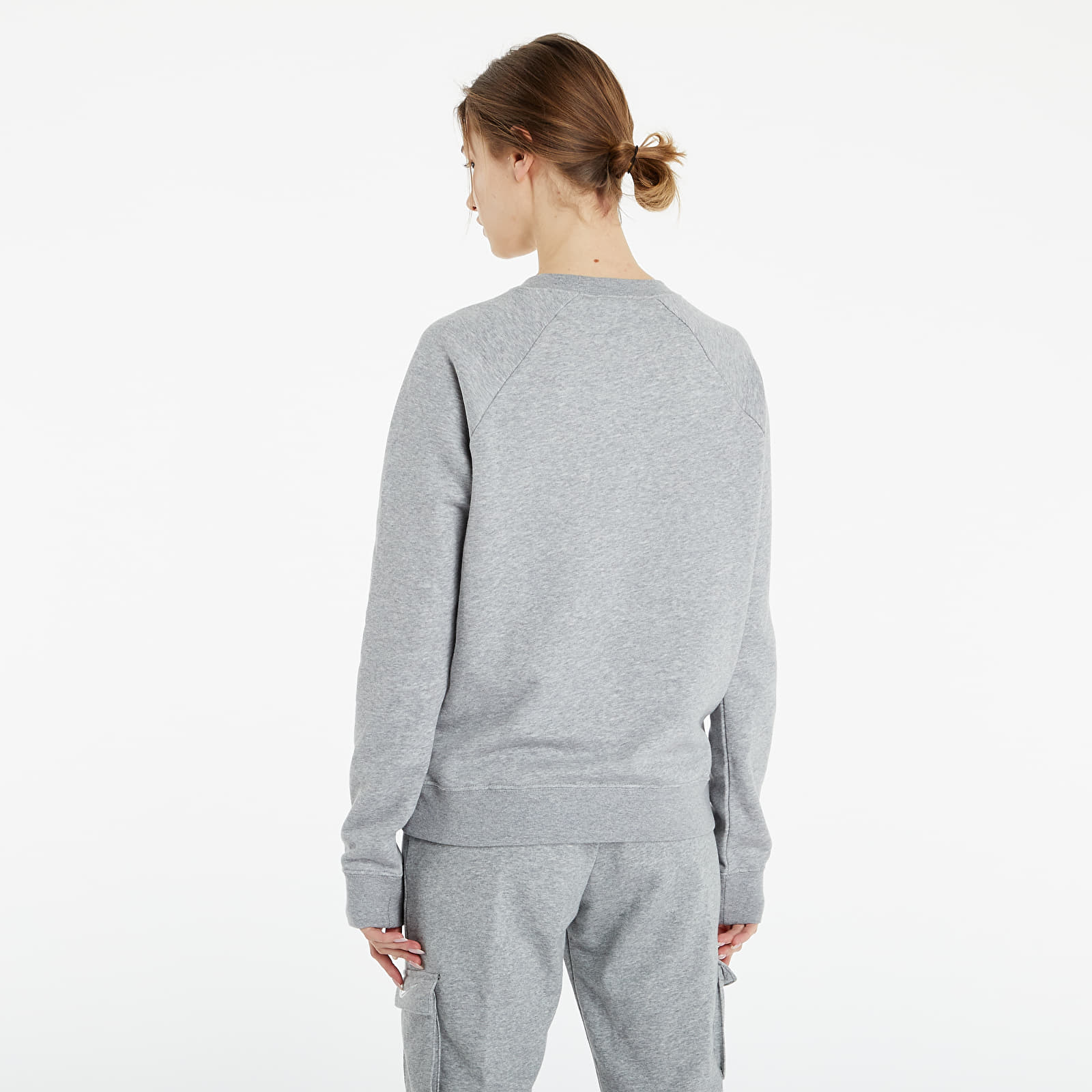 Sweatjacken und Sweatshirts Nike Sportswear W Essential Fleece Crew Dk Grey Heather/ White