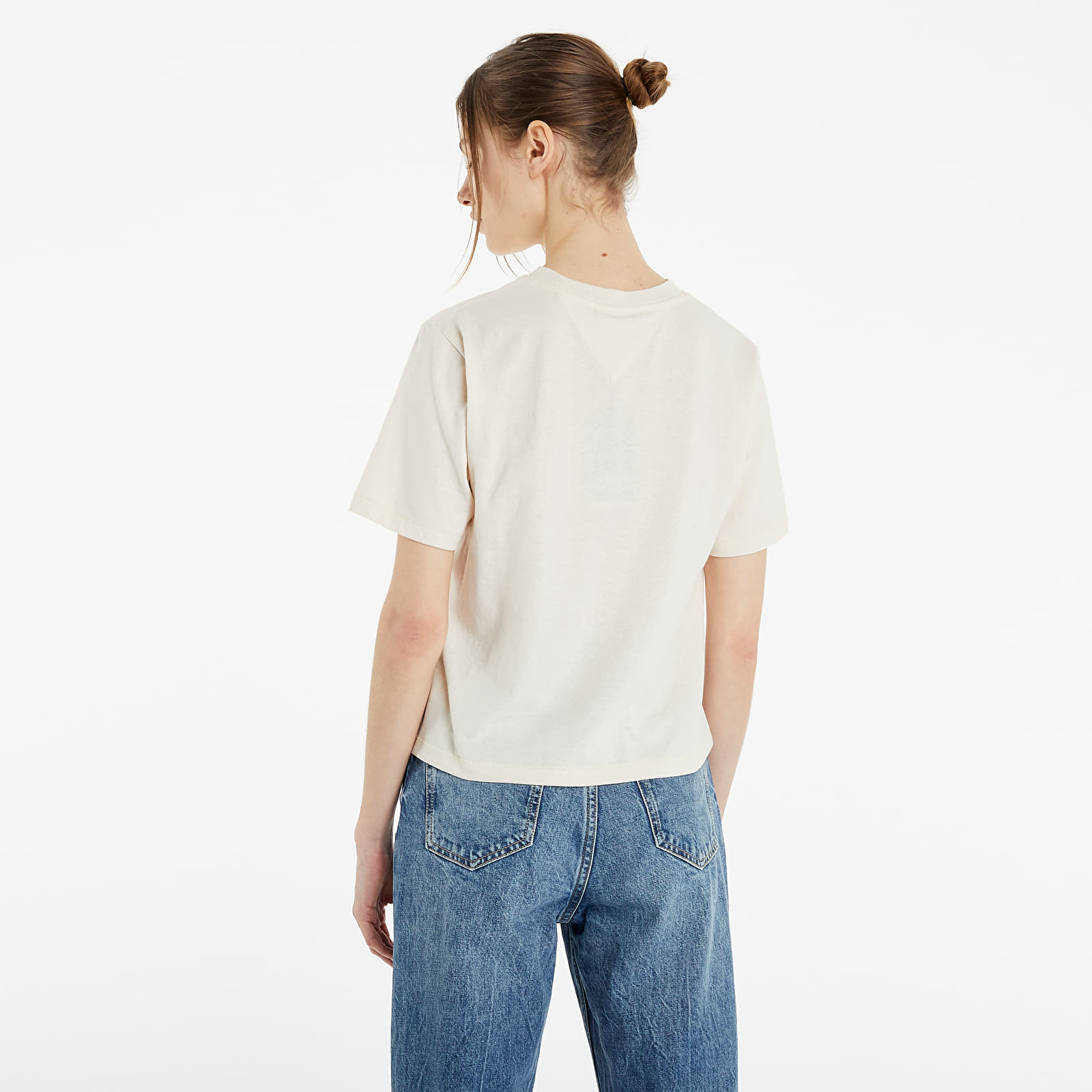 T-Shirts Tommy Jeans Crop New York City Tee Sugarcane