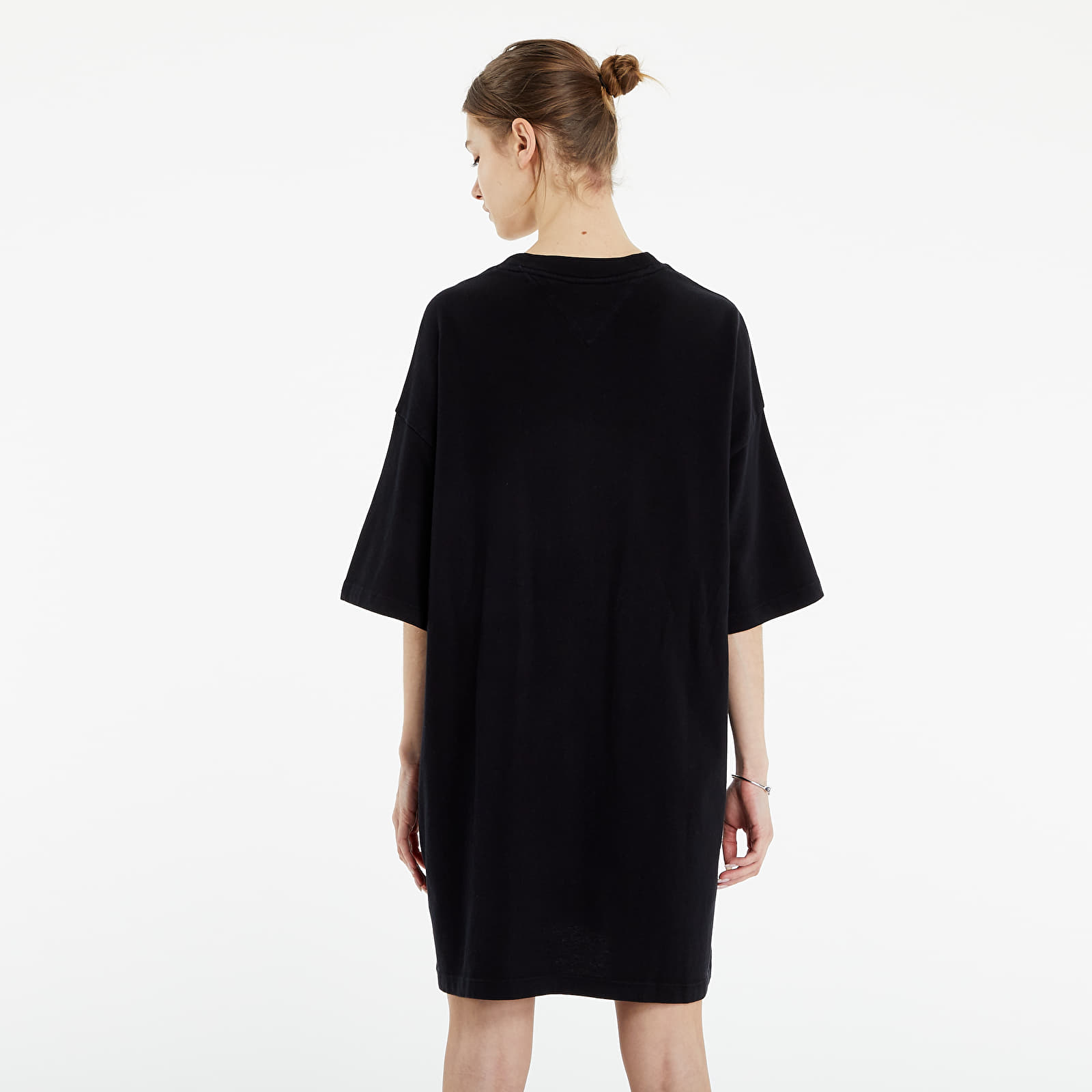 Suknelė Tommy Jeans Oversized Badge Tee Dress Black
