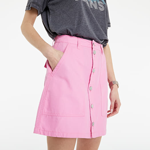 Badge Through Footshop Pink Skirts Tommy Jeans Button | Skirt