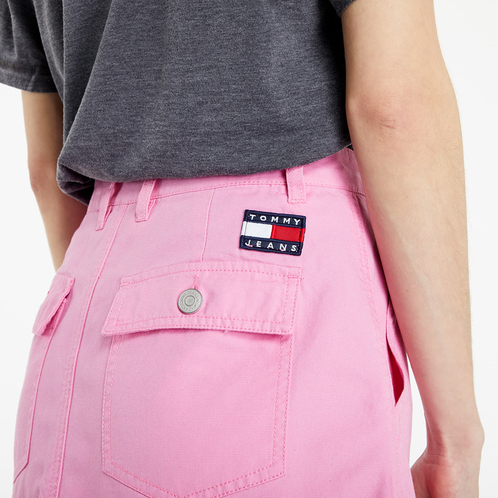 Skirt Badge Tommy Footshop Jeans Button | Pink Through Skirts