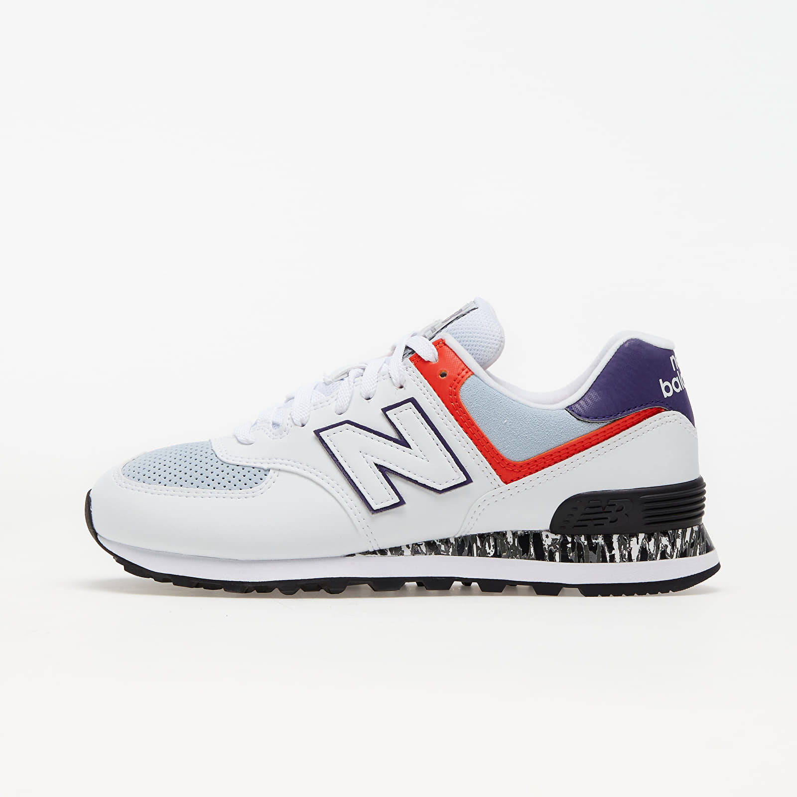 Дамски кецове и обувки New Balance 574 White/ Orange/ Black