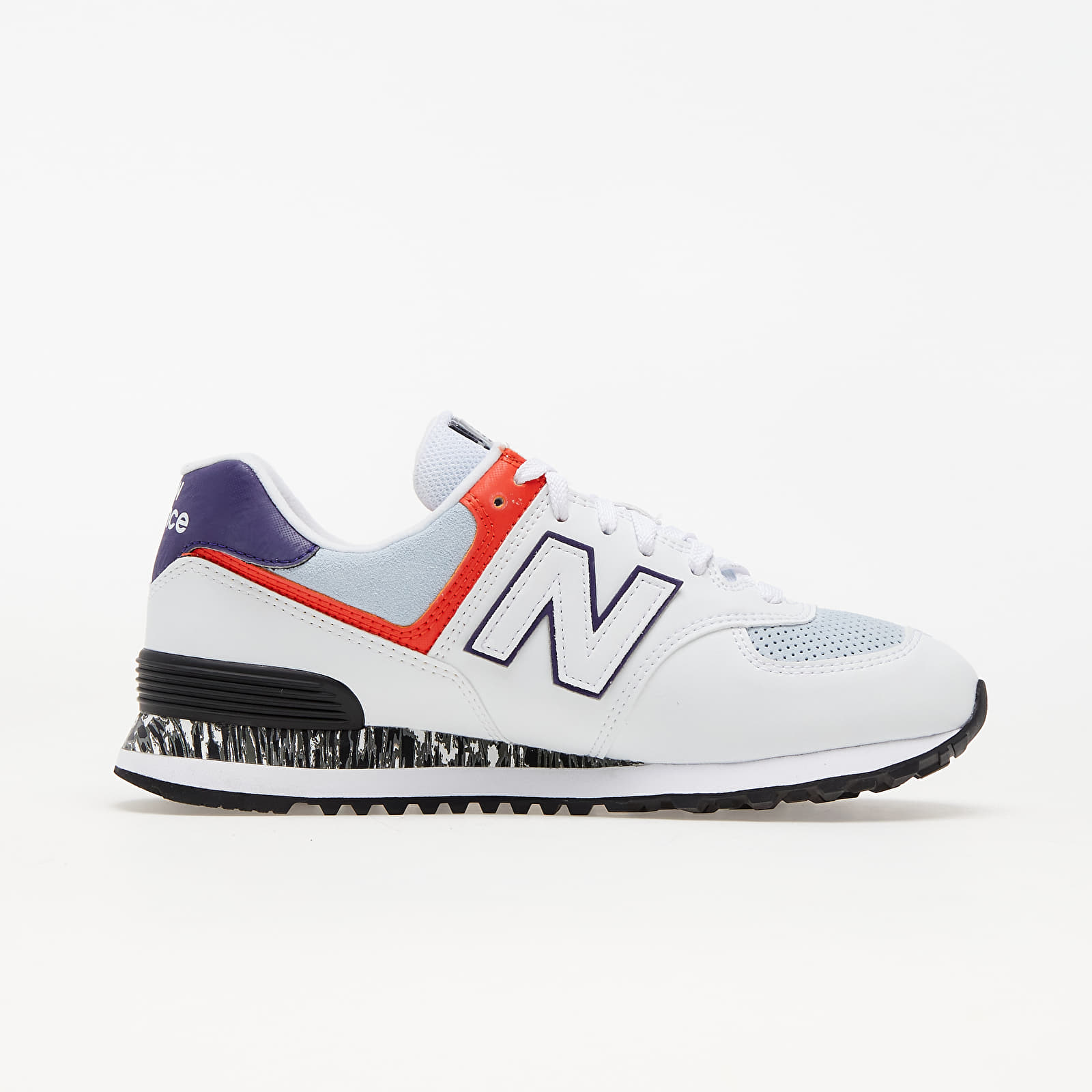 Women's shoes New Balance 574 White/ Orange/ Black