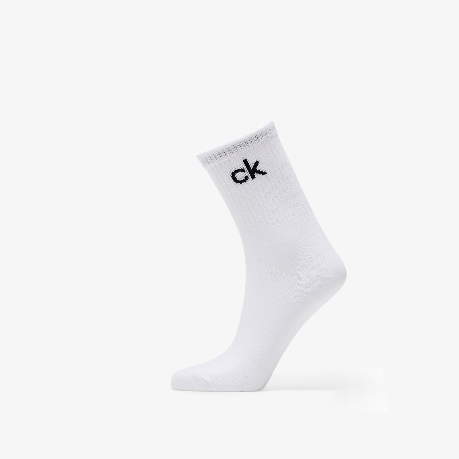Ponožky Calvin Klein Cotton Short Crew Socks White