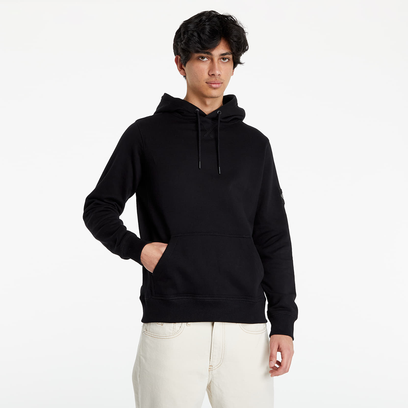 Hoodies en truien Calvin Klein Jeans Organic Cotton Badge Hoodie Black