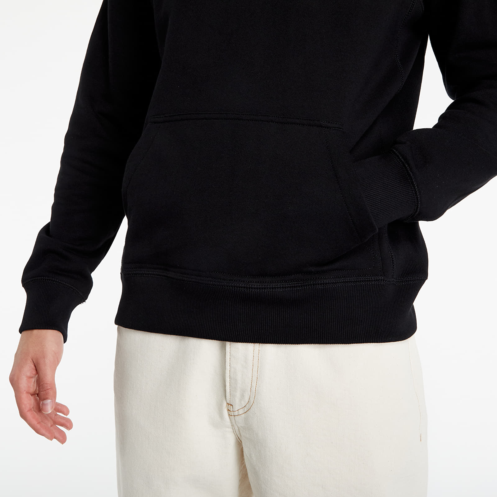Hoodies en truien Calvin Klein Jeans Organic Cotton Badge Hoodie Black