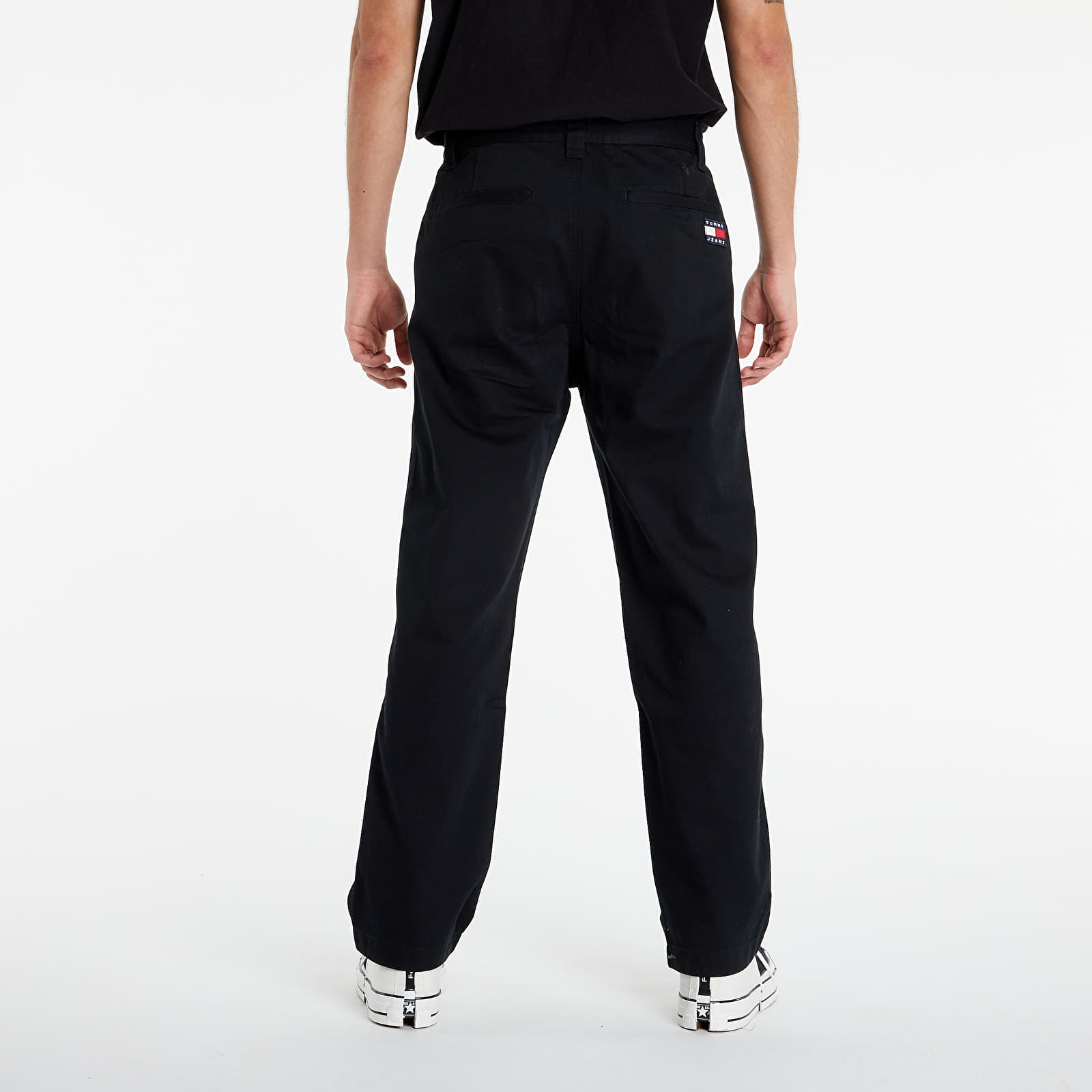 Pants Tommy Jeans Skater Cotton Pants Black
