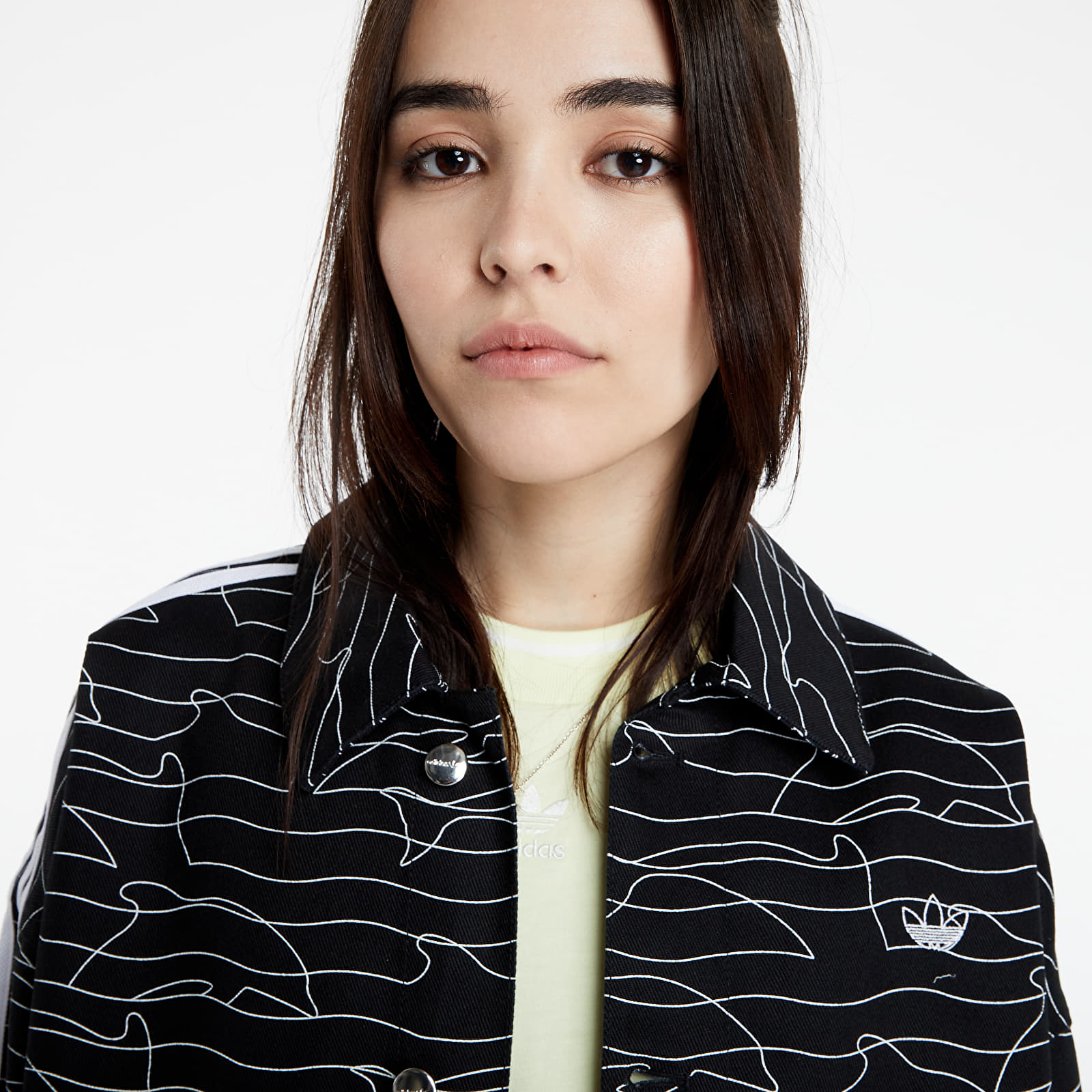 Jackets adidas Jacket Fakten Black White Silver Metallic Footshop