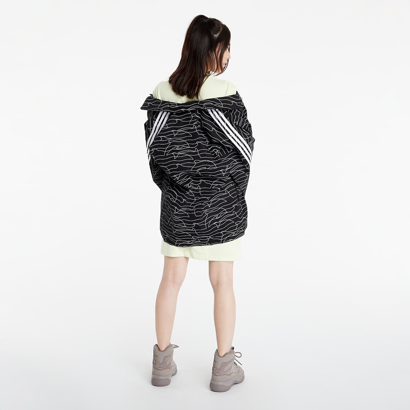Jackor adidas Jacket Fakten Black / White / Silver Metallic