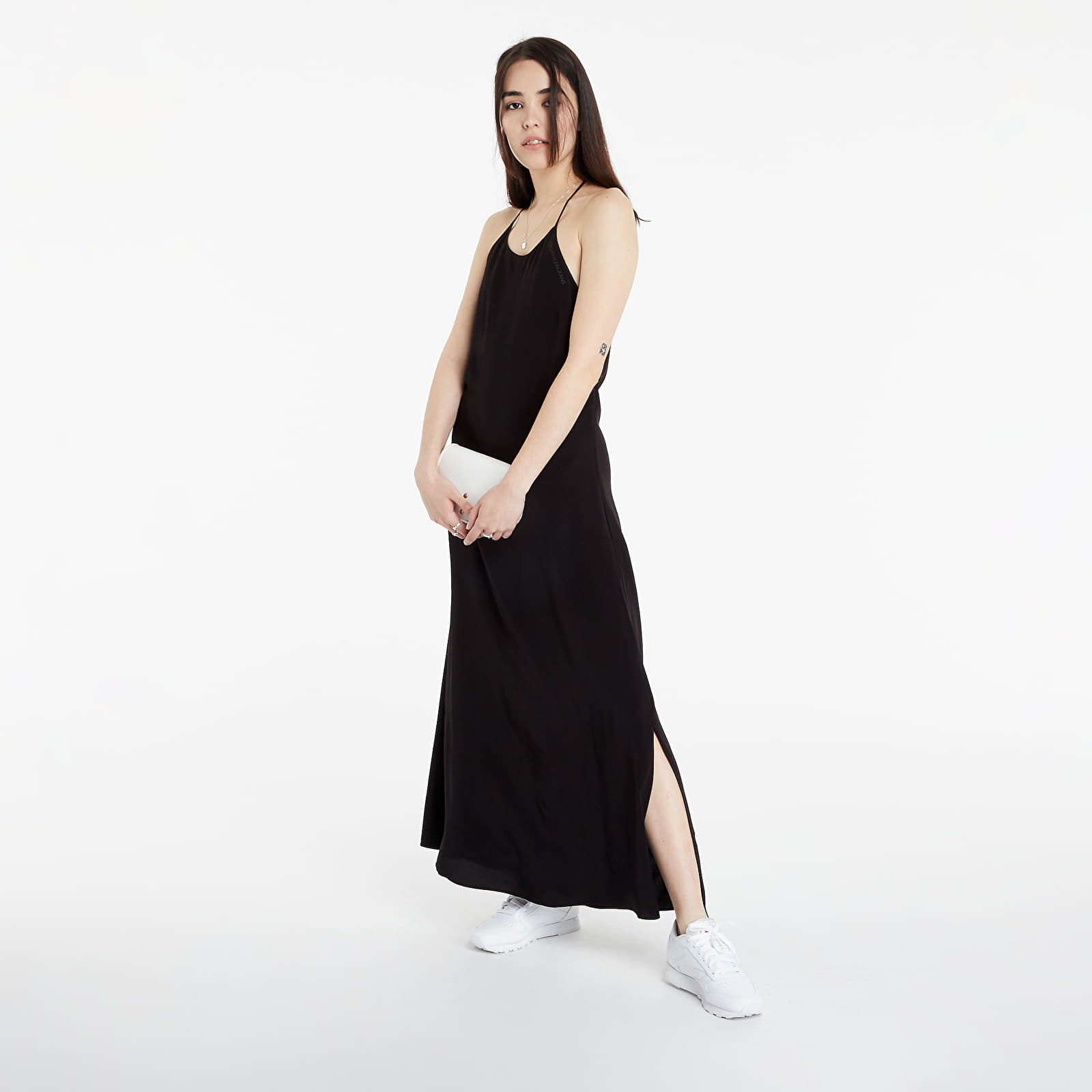 Šaty Calvin Klein Jeans A-Line Maxi Dress Ck Black