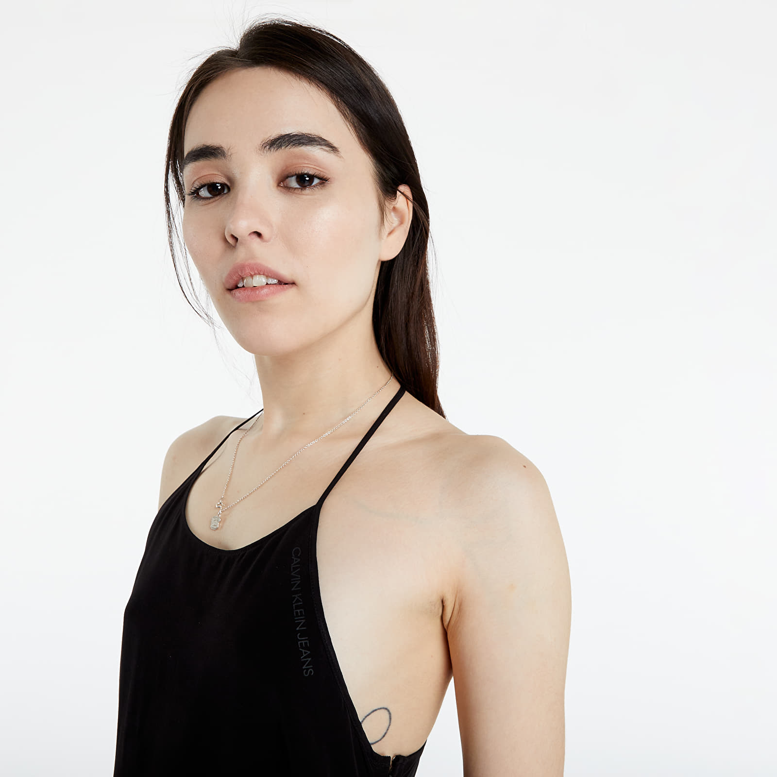 Abiti Calvin Klein Jeans A-Line Maxi Dress Ck Black
