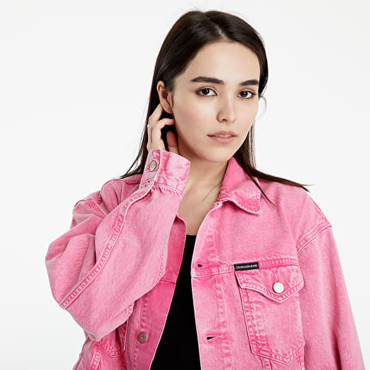 Jackets Calvin Klein Jeans Relaxed Denim Jacket Denim Medium Pink
