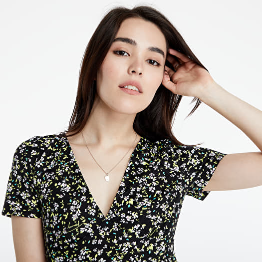 Dress Tommy Jeans Fit Flare Floral Print Dress
